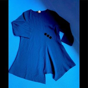 Polyester, nylon crepe Tunic